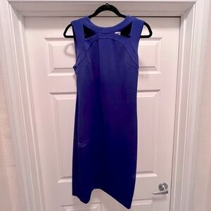 NEW Calvin Klein Women’s Body con Mid length Blue Sleeveless Dress Size 8